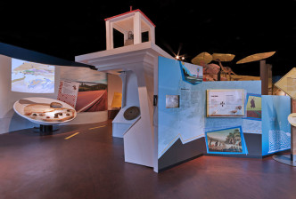 Interactive Lighthouse Bay of Fundy Museum - Concept: Experience Design, Details and Construction: Arthur J Stevens, Media: Jim Booth